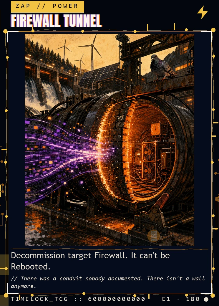 Firewall Tunnel — a Power Zap card